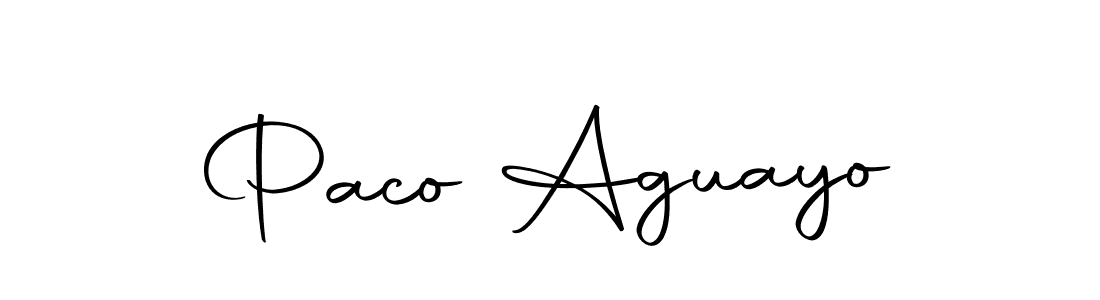 It looks lik you need a new signature style for name Paco Aguayo. Design unique handwritten (Autography-DOLnW) signature with our free signature maker in just a few clicks. Paco Aguayo signature style 10 images and pictures png