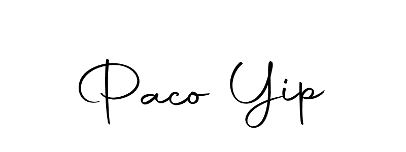 Also we have Paco Yip name is the best signature style. Create professional handwritten signature collection using Autography-DOLnW autograph style. Paco Yip signature style 10 images and pictures png