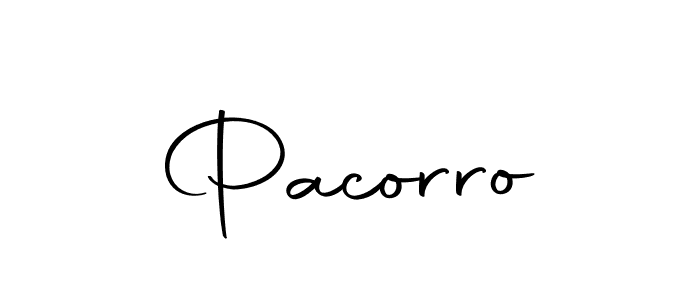 Create a beautiful signature design for name Pacorro. With this signature (Autography-DOLnW) fonts, you can make a handwritten signature for free. Pacorro signature style 10 images and pictures png