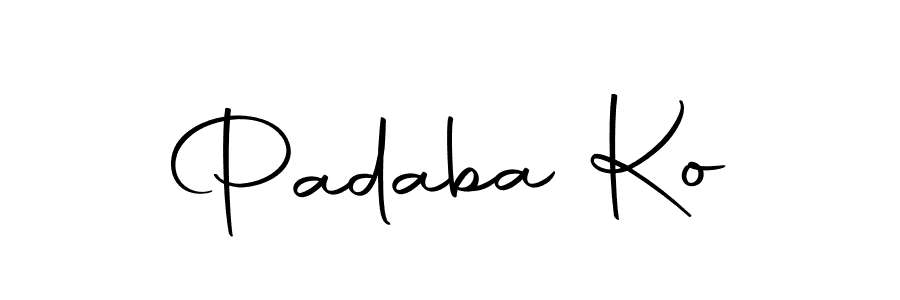 Use a signature maker to create a handwritten signature online. With this signature software, you can design (Autography-DOLnW) your own signature for name Padaba Ko. Padaba Ko signature style 10 images and pictures png