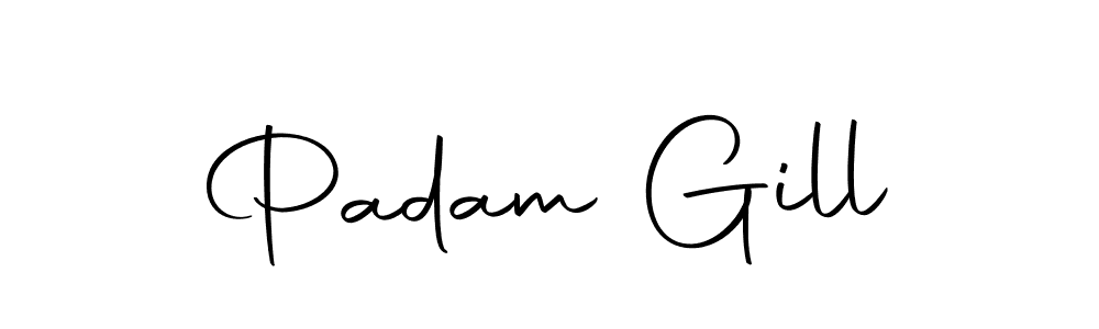 This is the best signature style for the Padam Gill name. Also you like these signature font (Autography-DOLnW). Mix name signature. Padam Gill signature style 10 images and pictures png