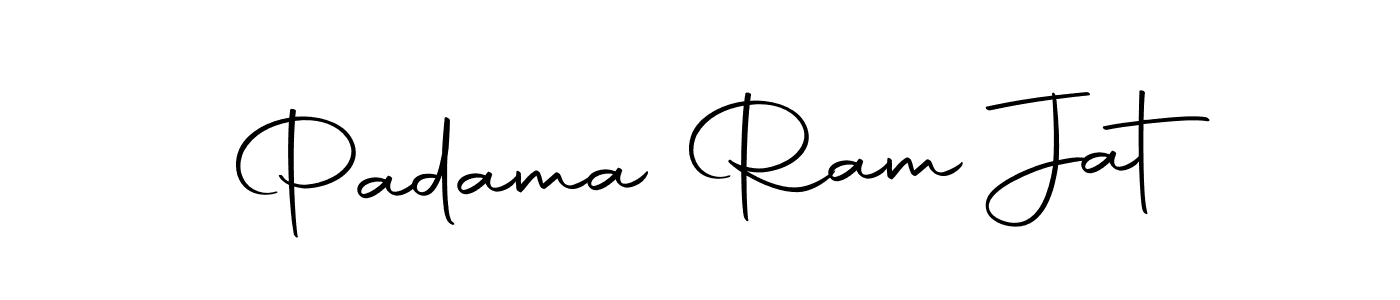 Padama Ram Jat stylish signature style. Best Handwritten Sign (Autography-DOLnW) for my name. Handwritten Signature Collection Ideas for my name Padama Ram Jat. Padama Ram Jat signature style 10 images and pictures png