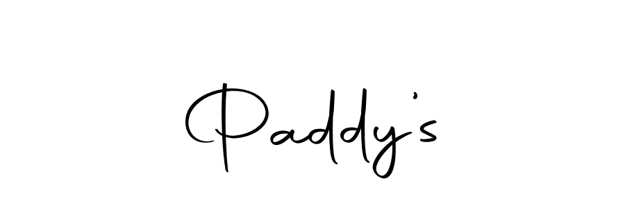 Design your own signature with our free online signature maker. With this signature software, you can create a handwritten (Autography-DOLnW) signature for name Paddy’s. Paddy’s signature style 10 images and pictures png