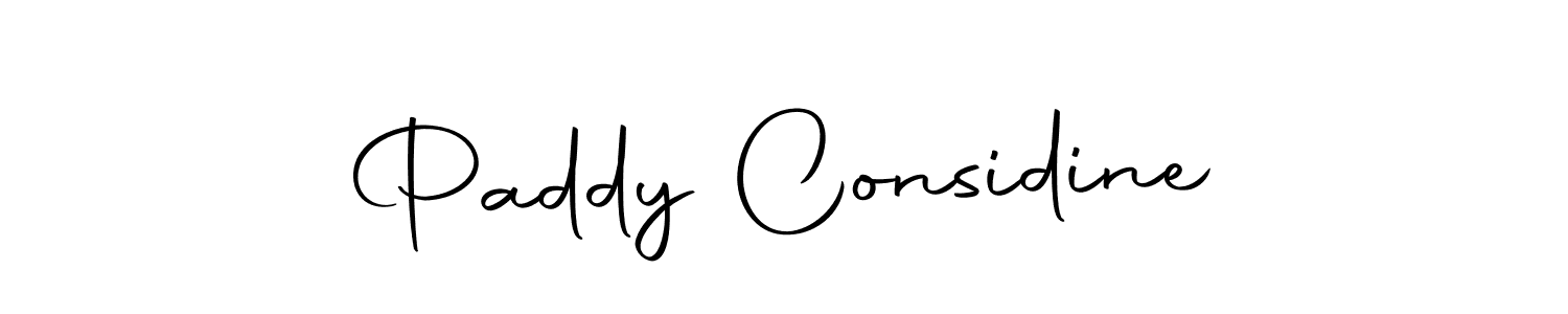 Create a beautiful signature design for name Paddy Considine. With this signature (Autography-DOLnW) fonts, you can make a handwritten signature for free. Paddy Considine signature style 10 images and pictures png