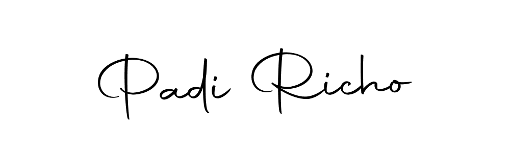 The best way (Autography-DOLnW) to make a short signature is to pick only two or three words in your name. The name Padi Richo include a total of six letters. For converting this name. Padi Richo signature style 10 images and pictures png
