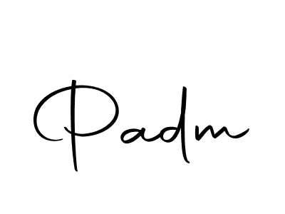 Design your own signature with our free online signature maker. With this signature software, you can create a handwritten (Autography-DOLnW) signature for name Padm. Padm signature style 10 images and pictures png