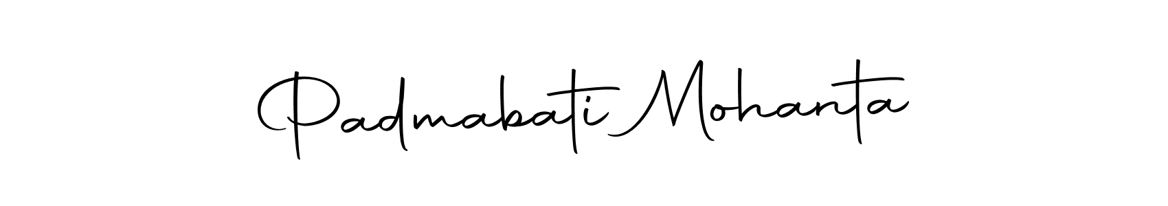 How to make Padmabati Mohanta name signature. Use Autography-DOLnW style for creating short signs online. This is the latest handwritten sign. Padmabati Mohanta signature style 10 images and pictures png