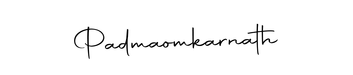 Use a signature maker to create a handwritten signature online. With this signature software, you can design (Autography-DOLnW) your own signature for name Padmaomkarnath. Padmaomkarnath signature style 10 images and pictures png