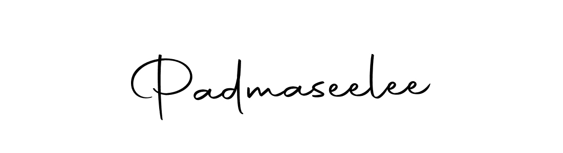 Padmaseelee stylish signature style. Best Handwritten Sign (Autography-DOLnW) for my name. Handwritten Signature Collection Ideas for my name Padmaseelee. Padmaseelee signature style 10 images and pictures png