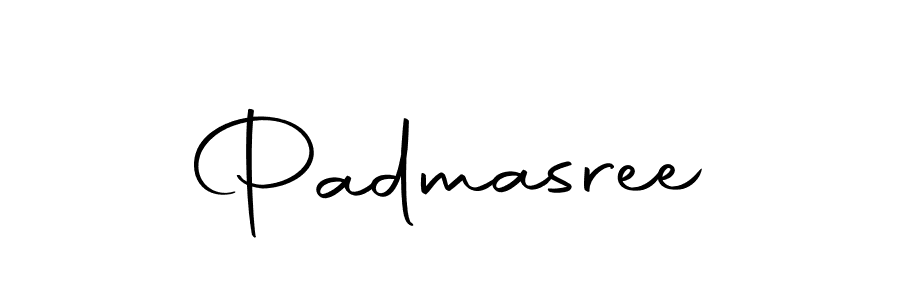 Make a beautiful signature design for name Padmasree. With this signature (Autography-DOLnW) style, you can create a handwritten signature for free. Padmasree signature style 10 images and pictures png