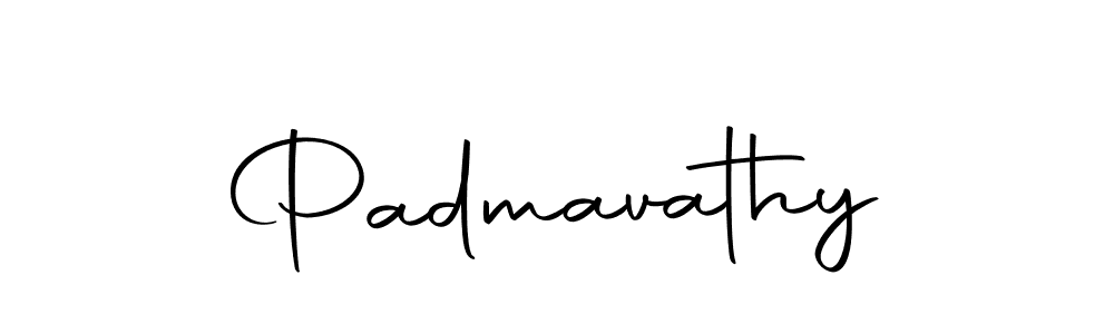 Create a beautiful signature design for name Padmavathy. With this signature (Autography-DOLnW) fonts, you can make a handwritten signature for free. Padmavathy signature style 10 images and pictures png