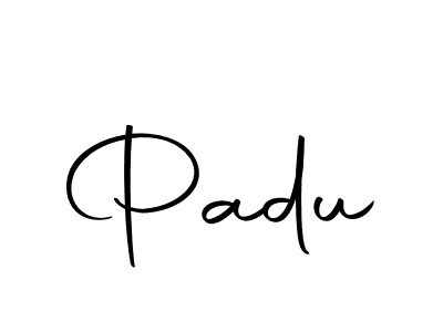 Create a beautiful signature design for name Padu. With this signature (Autography-DOLnW) fonts, you can make a handwritten signature for free. Padu signature style 10 images and pictures png
