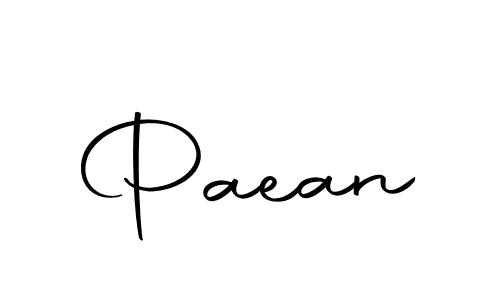 The best way (Autography-DOLnW) to make a short signature is to pick only two or three words in your name. The name Paean include a total of six letters. For converting this name. Paean signature style 10 images and pictures png