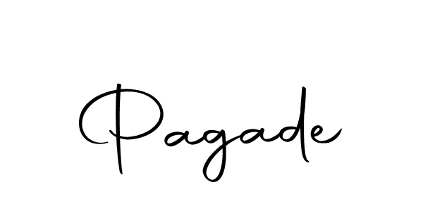 How to make Pagade signature? Autography-DOLnW is a professional autograph style. Create handwritten signature for Pagade name. Pagade signature style 10 images and pictures png