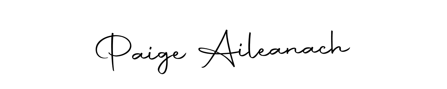 Design your own signature with our free online signature maker. With this signature software, you can create a handwritten (Autography-DOLnW) signature for name Paige Aileanach. Paige Aileanach signature style 10 images and pictures png