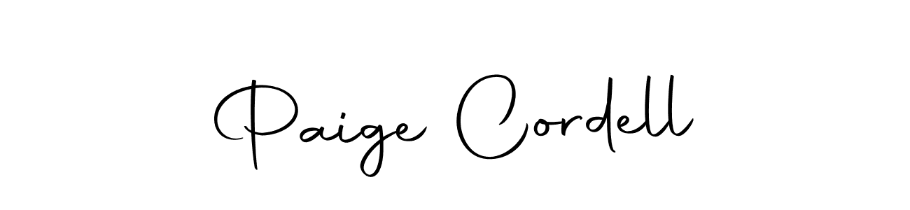 Design your own signature with our free online signature maker. With this signature software, you can create a handwritten (Autography-DOLnW) signature for name Paige Cordell. Paige Cordell signature style 10 images and pictures png