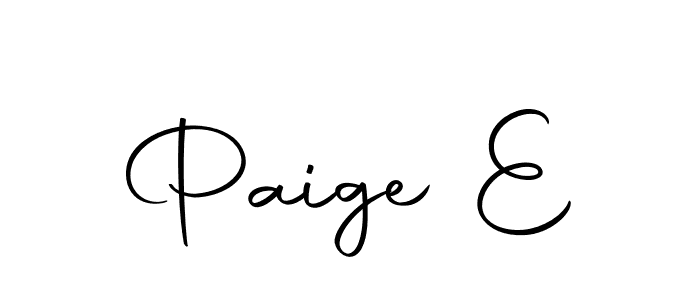 The best way (Autography-DOLnW) to make a short signature is to pick only two or three words in your name. The name Paige E include a total of six letters. For converting this name. Paige E signature style 10 images and pictures png