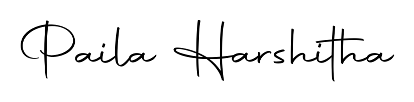 Create a beautiful signature design for name Paila Harshitha. With this signature (Autography-DOLnW) fonts, you can make a handwritten signature for free. Paila Harshitha signature style 10 images and pictures png
