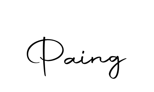 if you are searching for the best signature style for your name Paing. so please give up your signature search. here we have designed multiple signature styles  using Autography-DOLnW. Paing signature style 10 images and pictures png