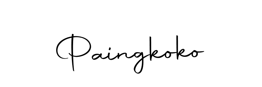 You should practise on your own different ways (Autography-DOLnW) to write your name (Paingkoko) in signature. don't let someone else do it for you. Paingkoko signature style 10 images and pictures png