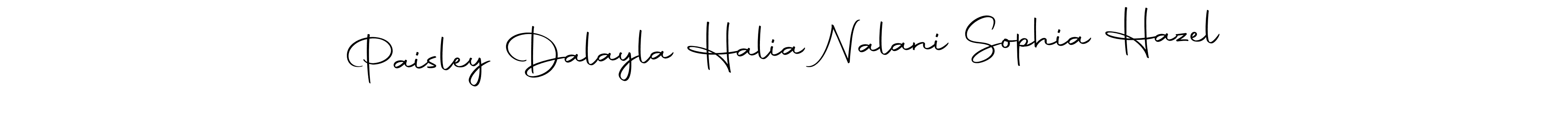 Similarly Autography-DOLnW is the best handwritten signature design. Signature creator online .You can use it as an online autograph creator for name Paisley Dalayla Halia Nalani Sophia Hazel. Paisley Dalayla Halia Nalani Sophia Hazel signature style 10 images and pictures png