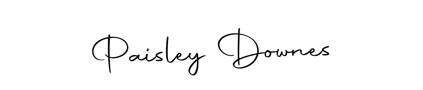 Design your own signature with our free online signature maker. With this signature software, you can create a handwritten (Autography-DOLnW) signature for name Paisley Downes. Paisley Downes signature style 10 images and pictures png