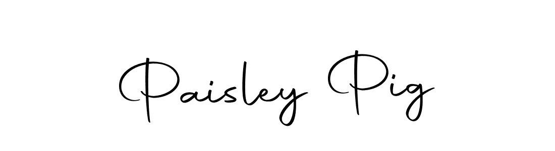 Design your own signature with our free online signature maker. With this signature software, you can create a handwritten (Autography-DOLnW) signature for name Paisley Pig. Paisley Pig signature style 10 images and pictures png
