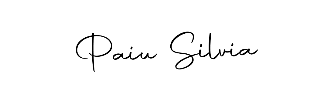 Design your own signature with our free online signature maker. With this signature software, you can create a handwritten (Autography-DOLnW) signature for name Paiu Silvia. Paiu Silvia signature style 10 images and pictures png