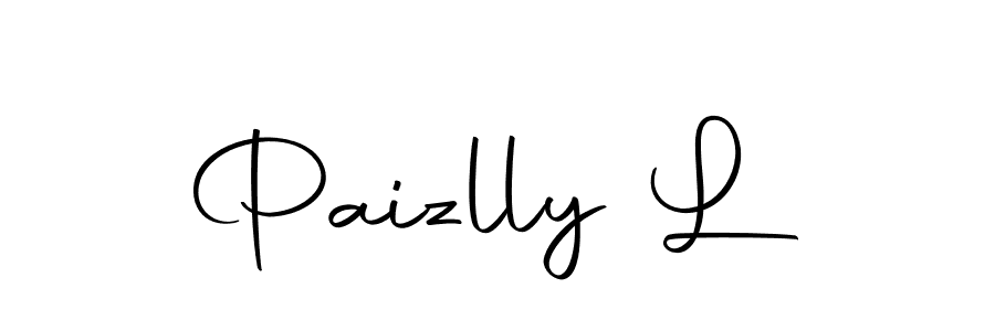 The best way (Autography-DOLnW) to make a short signature is to pick only two or three words in your name. The name Paizlly L include a total of six letters. For converting this name. Paizlly L signature style 10 images and pictures png