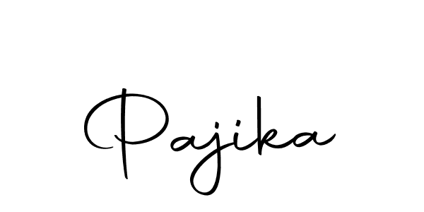 You should practise on your own different ways (Autography-DOLnW) to write your name (Pajika) in signature. don't let someone else do it for you. Pajika signature style 10 images and pictures png