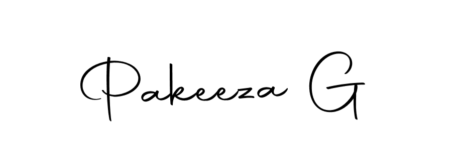 How to make Pakeeza G signature? Autography-DOLnW is a professional autograph style. Create handwritten signature for Pakeeza G name. Pakeeza G signature style 10 images and pictures png
