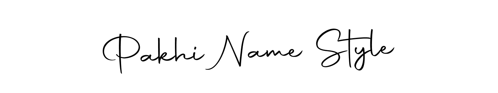 How to make Pakhi Name Style name signature. Use Autography-DOLnW style for creating short signs online. This is the latest handwritten sign. Pakhi Name Style signature style 10 images and pictures png