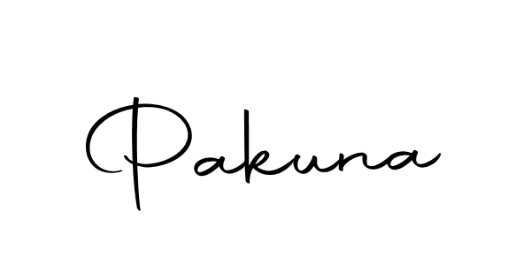 How to make Pakuna signature? Autography-DOLnW is a professional autograph style. Create handwritten signature for Pakuna name. Pakuna signature style 10 images and pictures png