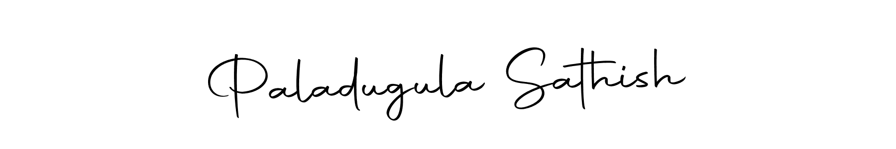 Create a beautiful signature design for name Paladugula Sathish. With this signature (Autography-DOLnW) fonts, you can make a handwritten signature for free. Paladugula Sathish signature style 10 images and pictures png