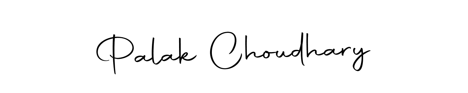 Design your own signature with our free online signature maker. With this signature software, you can create a handwritten (Autography-DOLnW) signature for name Palak Choudhary. Palak Choudhary signature style 10 images and pictures png