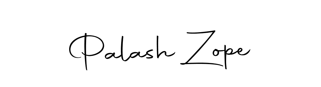 Design your own signature with our free online signature maker. With this signature software, you can create a handwritten (Autography-DOLnW) signature for name Palash Zope. Palash Zope signature style 10 images and pictures png