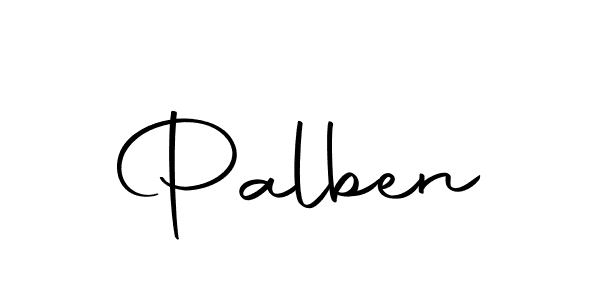 Create a beautiful signature design for name Palben. With this signature (Autography-DOLnW) fonts, you can make a handwritten signature for free. Palben signature style 10 images and pictures png