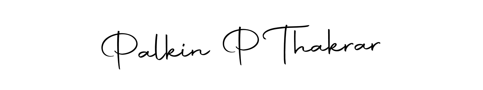 Make a beautiful signature design for name Palkin P Thakrar. With this signature (Autography-DOLnW) style, you can create a handwritten signature for free. Palkin P Thakrar signature style 10 images and pictures png