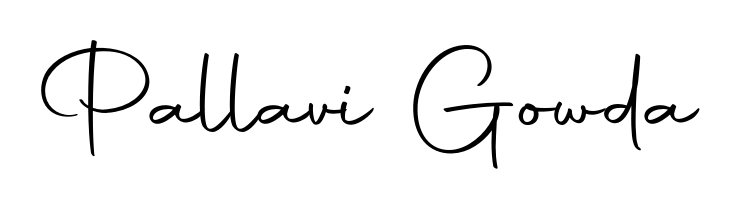 Discover how Pallavi Gowda looks in an executive cursive font (Autography-DOLnW). Perfect for legal documents, invoices, and certificates. Pallavi Gowda signature style 10 images and pictures png