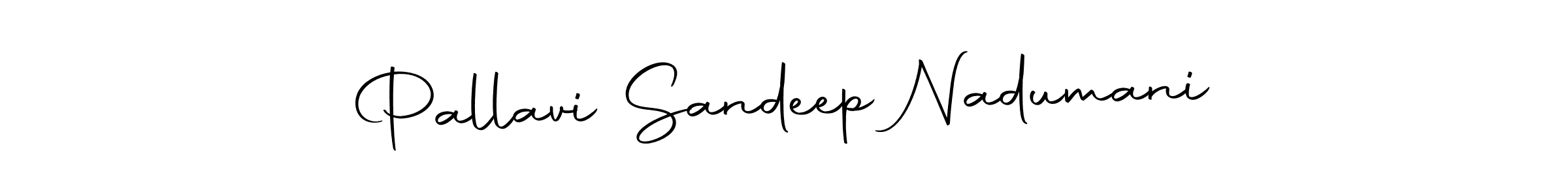 You should practise on your own different ways (Autography-DOLnW) to write your name (Pallavi Sandeep Nadumani) in signature. don't let someone else do it for you. Pallavi Sandeep Nadumani signature style 10 images and pictures png