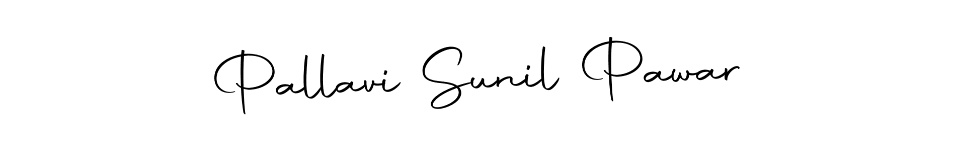 How to make Pallavi Sunil Pawar name signature. Use Autography-DOLnW style for creating short signs online. This is the latest handwritten sign. Pallavi Sunil Pawar signature style 10 images and pictures png