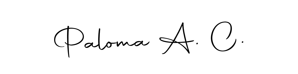 How to make Paloma A. C. signature? Autography-DOLnW is a professional autograph style. Create handwritten signature for Paloma A. C. name. Paloma A. C. signature style 10 images and pictures png