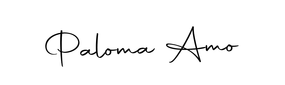 How to make Paloma Amo name signature. Use Autography-DOLnW style for creating short signs online. This is the latest handwritten sign. Paloma Amo signature style 10 images and pictures png