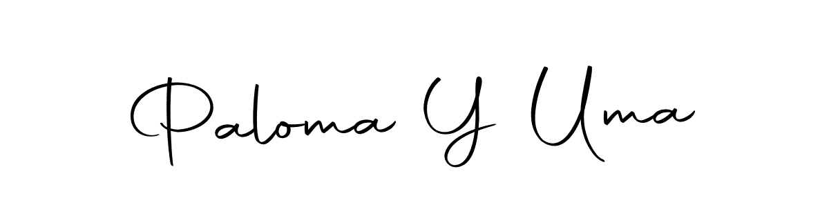 You can use this online signature creator to create a handwritten signature for the name Paloma Y Uma. This is the best online autograph maker. Paloma Y Uma signature style 10 images and pictures png