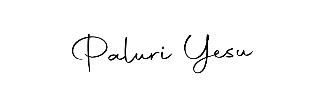 Create a beautiful signature design for name Paluri Yesu. With this signature (Autography-DOLnW) fonts, you can make a handwritten signature for free. Paluri Yesu signature style 10 images and pictures png