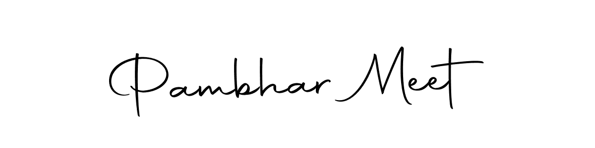 Use a signature maker to create a handwritten signature online. With this signature software, you can design (Autography-DOLnW) your own signature for name Pambhar Meet. Pambhar Meet signature style 10 images and pictures png