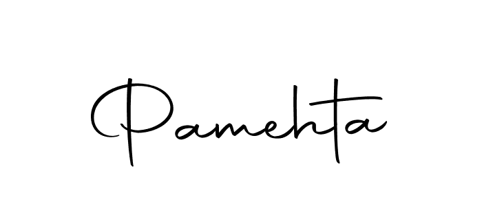 Design your own signature with our free online signature maker. With this signature software, you can create a handwritten (Autography-DOLnW) signature for name Pamehta. Pamehta signature style 10 images and pictures png