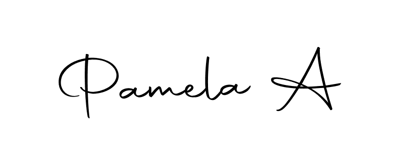 Similarly Autography-DOLnW is the best handwritten signature design. Signature creator online .You can use it as an online autograph creator for name Pamela A. Pamela A signature style 10 images and pictures png