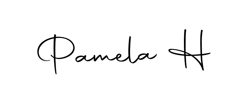 if you are searching for the best signature style for your name Pamela H. so please give up your signature search. here we have designed multiple signature styles  using Autography-DOLnW. Pamela H signature style 10 images and pictures png