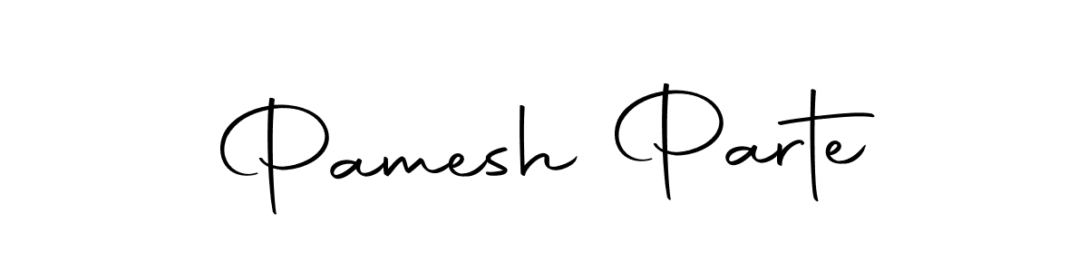 You should practise on your own different ways (Autography-DOLnW) to write your name (Pamesh Parte) in signature. don't let someone else do it for you. Pamesh Parte signature style 10 images and pictures png